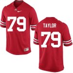 NCAA Ohio State Buckeyes Men's #79 Brady Taylor Red Nike Football College Jersey KUL3145TW